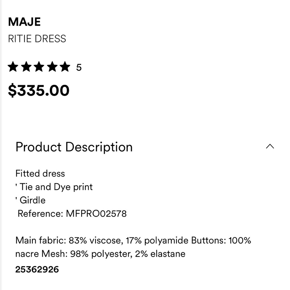 Maje Ritie Dress - Picture 5 of 9